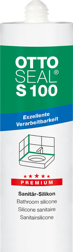 [S100] OTTOSEAL S 100 - SILICONE SANITAIRE «PREMIUM» - 300 ML
